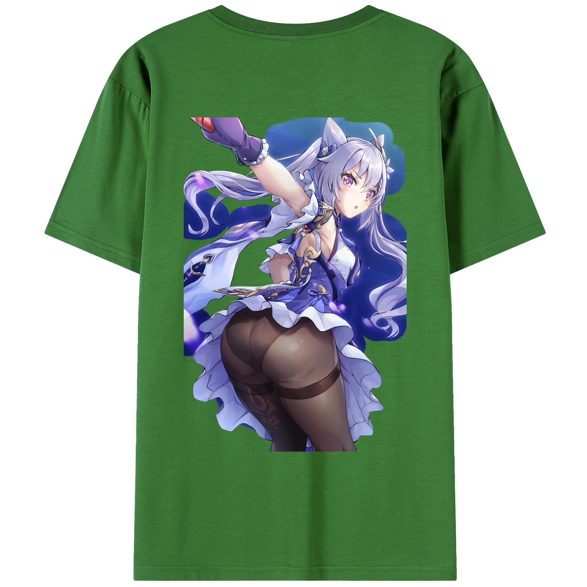 げんし神 刻晴 こくせい genshin Kokusei レディース半袖Tシャツ(バックプリント)